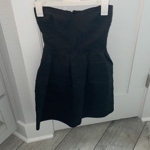 Black Strapless Dress - Size Small